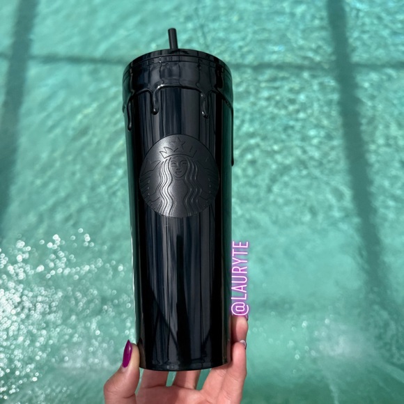Starbucks 2024 Halloween Black Slime Drip Tumbler - Picture 3 of 4